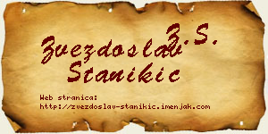 Zvezdoslav Stanikić vizit kartica